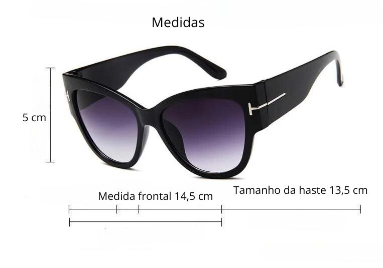 Oculos Sol Modelo Luxo